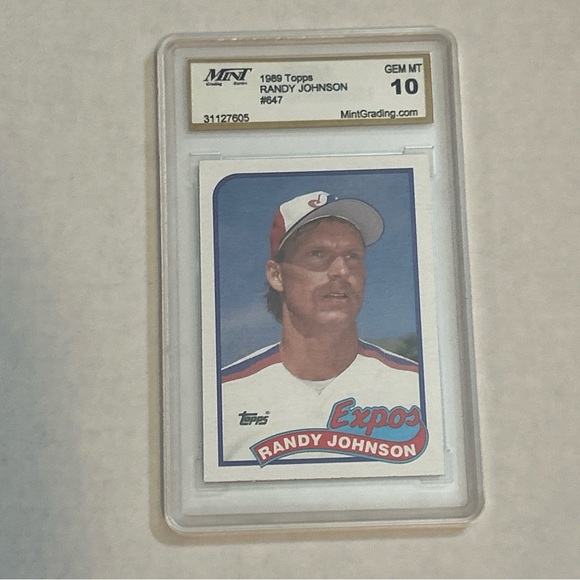 Randy Johnson #647 1989 Topps 10 GEM MINT Montreal Expos - Picture 1 of 3